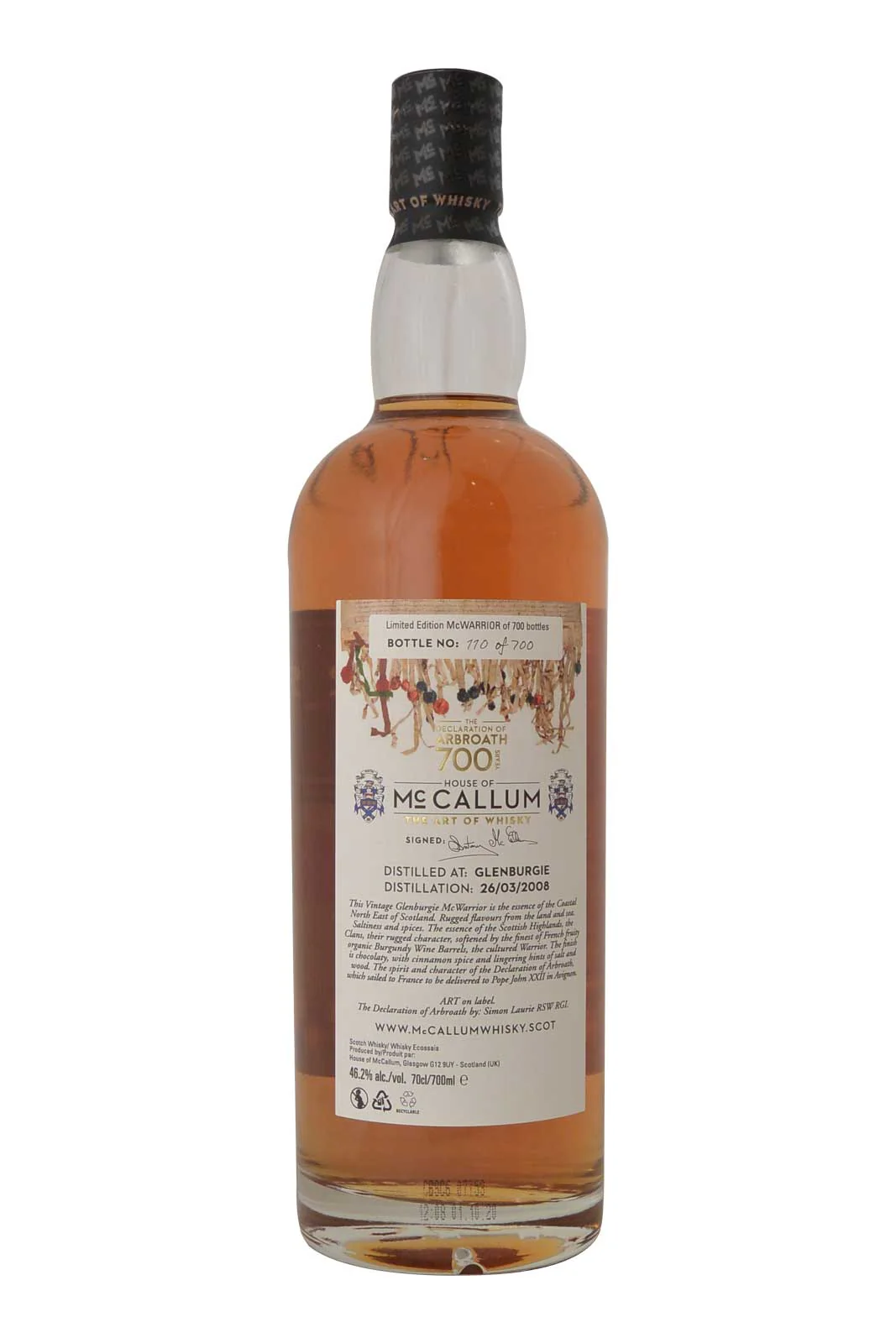 The Art of Whisky McWarrior Glenburgie 12 Year Old House of McCallum - Image 3